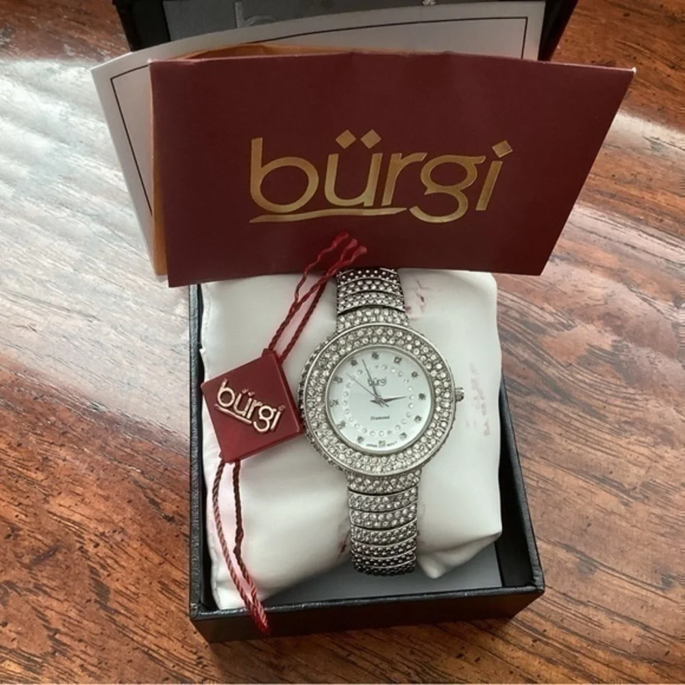 BURGI Womens Bling Watch NWBOX